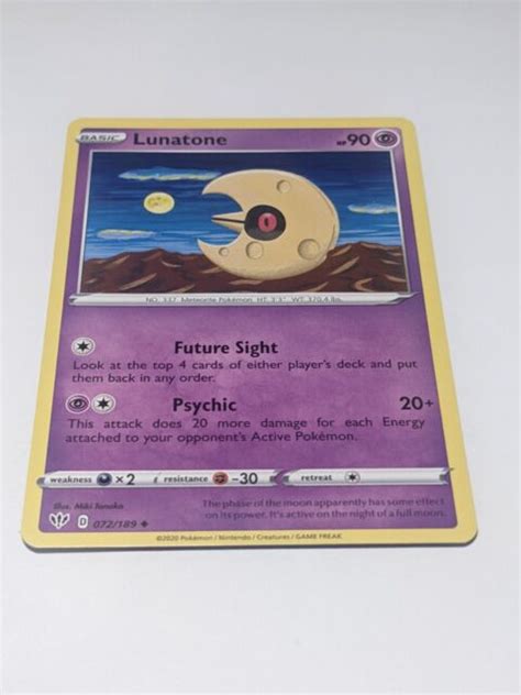 Pok Mon Tcg Lunatone Darkness Ablaze Regular Uncommon For Sale