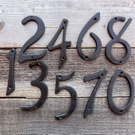 Copper House Numbers Etsy