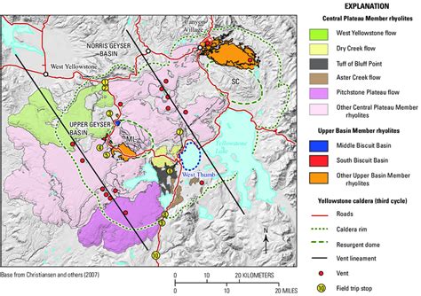 Yellowstone Caldera Size