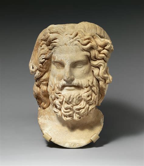 Marble Head Of Zeus Ammon Roman Imperial The Metropolitan Museum