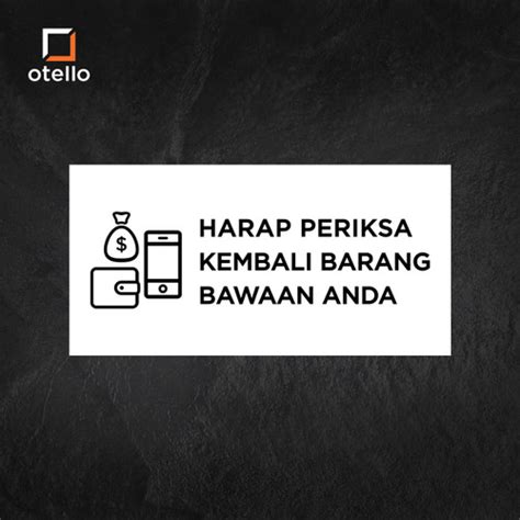 jual harap periksa kembali barang bawaan  sign board akrilik