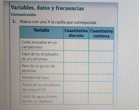 1 Marca Con Una X La Casilla Que Corresponda Brainly Lat