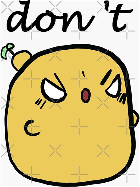 "Angry potato" Sticker for Sale by Carlotta986 | Redbubble