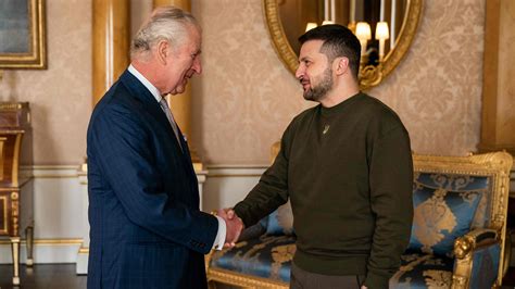 Volodymyr Zelensky Meets King Charles III In A Sweatshirt The New