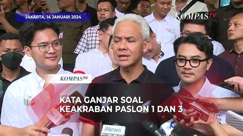 Tanggapan Ganjar Soal Keakraban Paslon Dan Video Dailymotion