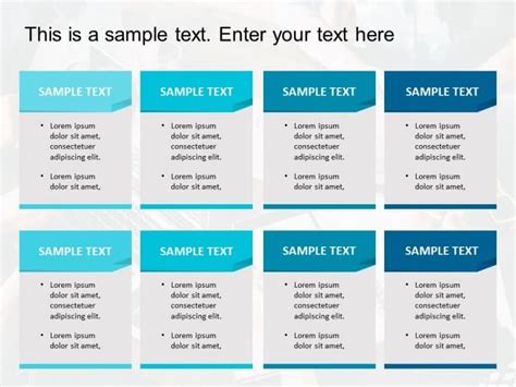 Box List 8 PowerPoint Template