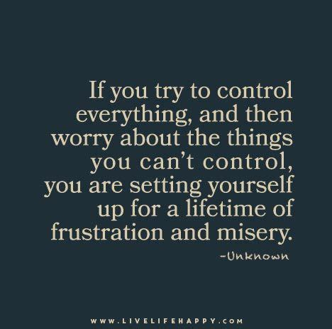 Let Go Of Control And Find Peace