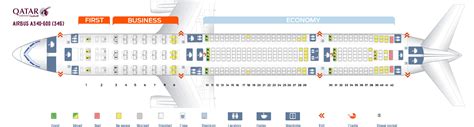 Seat Map Airbus A340 600 Qatar Airways Best Seats In The Plane 13454