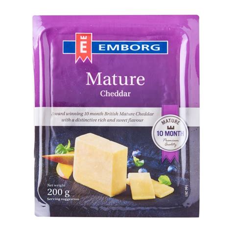 Emborg Mature Cheddar 200G Massy Stores St Lucia