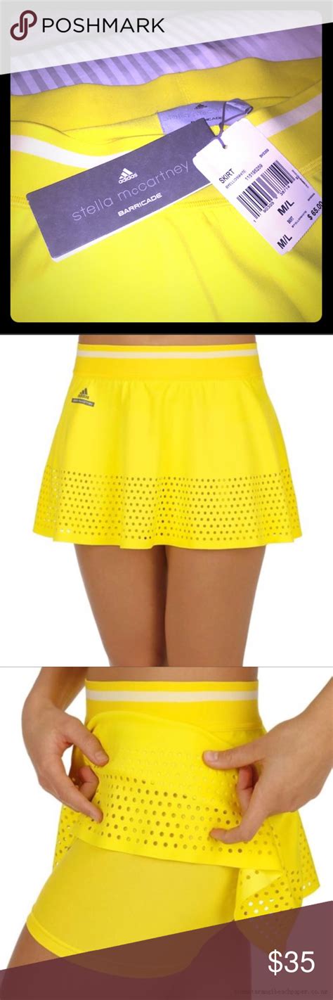 🎾 Nwt Stella Adidas Yellow Tennis Skort 🎾 Tennis Skort Skort Adidas