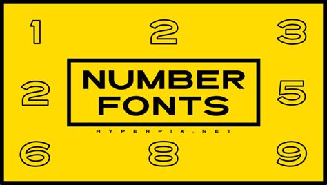 80 Best Number Fonts Free Premium 2024 Hyperpix