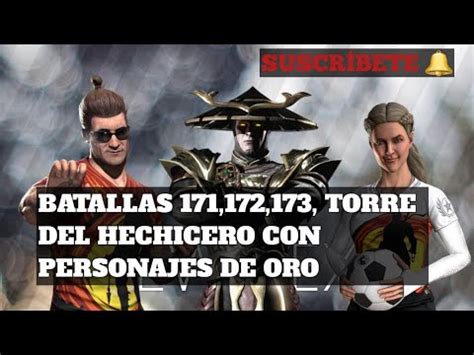 Batallas 171 172 173 Torre Del Hechicero Con Personajes De Oro YouTube