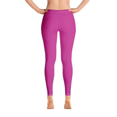 Dark Pink Women S Casual Leggings Bright Hot Pink Long Fashion Tights Made In Usa Eu Mx Hot