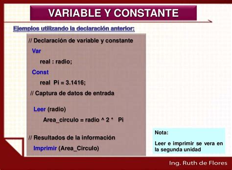 Tema 1 2 Identificadores Variable Y Constante