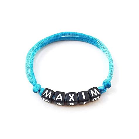 Bracelet Maxim Personnalis Avec Pr Nom Nom Texte Message Logo