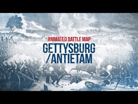 Animated Battle Map Gettysburg Antietam Youtube