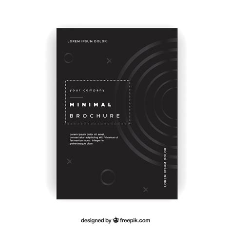 Free Vector | Elegant minimalist brochure