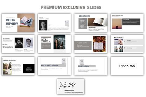 Book Review Powerpoint Template Awesome Slides
