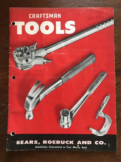 Vintage 1957 Sears Roebuck Craftsman Tools Catalog 2071475169