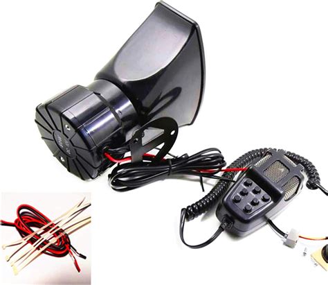 YIYDA Car Horn Alarma De Sirena De Bocina De Coche 7 Tonos 100W Con