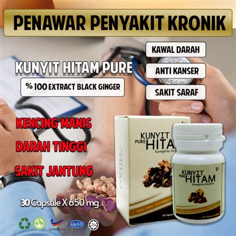 Kunyit Hitam Pure 100% Original Hq - Penawar Pelbagai Penyakit Black Ginger Viral Herba ...