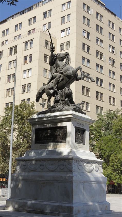 Equestrian statue of Bernardo O'Higgins in Santiago de Chile Chile