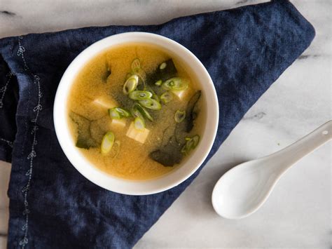 Rustic Miso Soup With Tofu And Seaweed Recipe Serious Eats