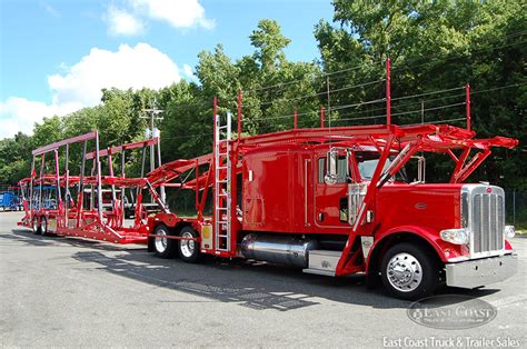 2020 Viper Red Peterbilt 389 And Cottrell Cx 11 Car Hauler