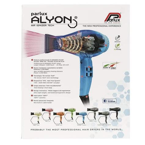 Parlux Alyon Secador De Pelo W Rosa Pccomponentes