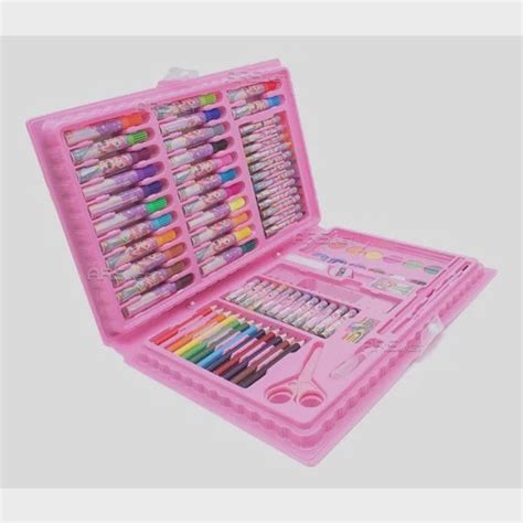 Kit Maleta Escolar Princesa P S Canetinhas Coloridas Rosa Em