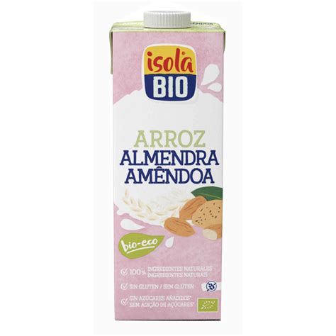 Bebida Vegetal De Arroz Com Amêndoa Isola Bio Emb 1 Lt Continente Online