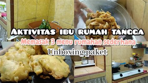 DAILY VLOG IRT Memasak 3 Menu Sederhana Aktivitasnya Irt Di Dapur