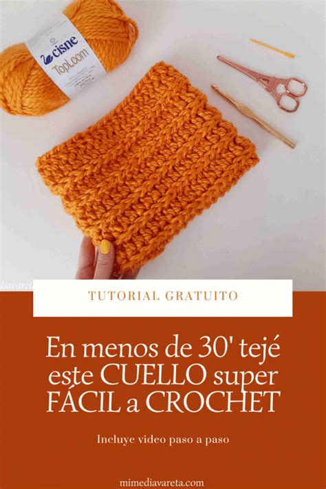 Tutorial Gratuito Cuello S Per F Cil Y R Pido A Crochet Mi Mediavareta