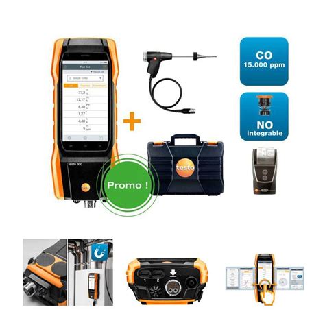 Analyseur De Combustion Longlife Testo I Premium Avec Imprimante Testo