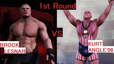 Wwe K Brock Lesnar Vs Kurt Angle Cpu All