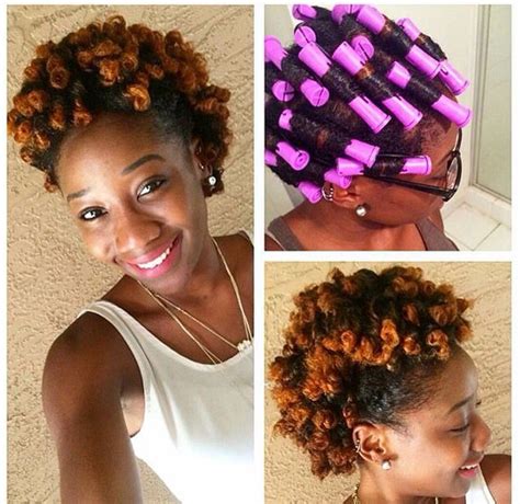 Perm Rods Roller Set Natural Hair Natural Hair Styles Black Natural