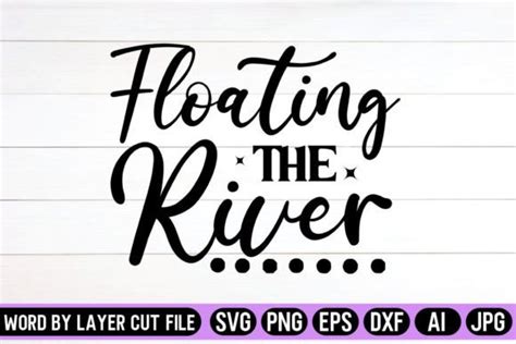 Floating The River Svg Design Graphic By Svg Artfibers · Creative Fabrica