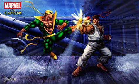 Ryu Vs Iron Fist By Viniciusmt On Deviantart Iron Fist Marvel Vs