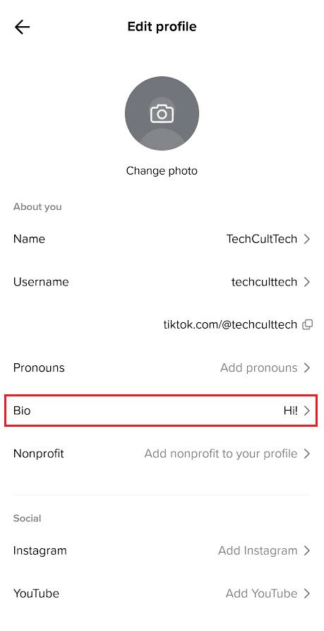 Cómo agregar un enlace en TikTok Bio Recurso Wordpress