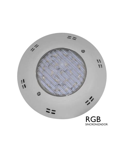 Luminaria De Superficie Sumergible Ip Led W Rgb Sincronizador Vac