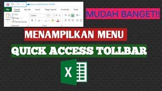 Cara Menampilkan Menu Quick Access Toolbar Di Excel Doovi