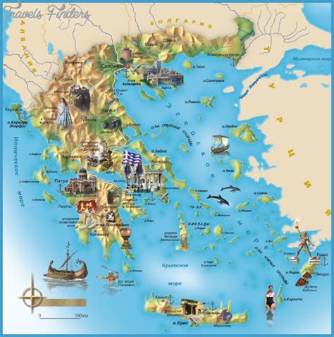 Athens Map Tourist Attractions TravelsFinders