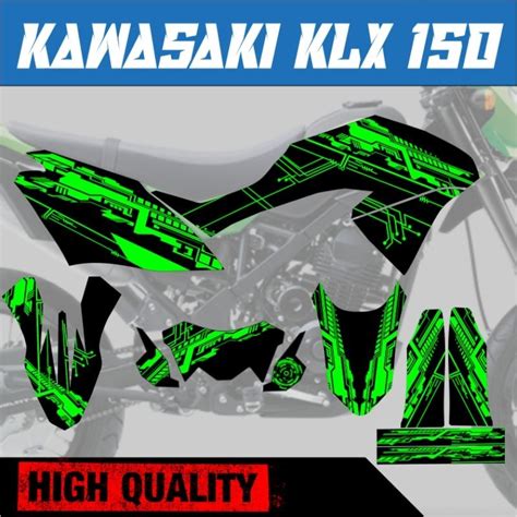 Kawasaki Klx 150 Full Body Decals Laminated Shopee Philippines