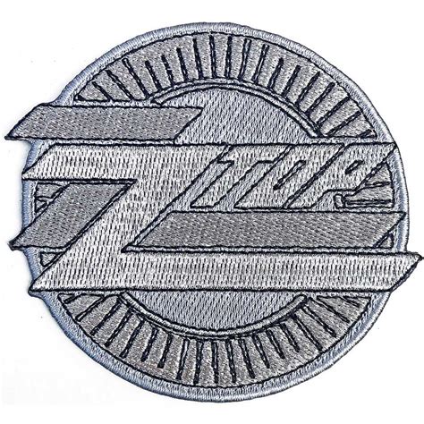 Zz Top Metallic Logo Patch Fuzz Bayonne