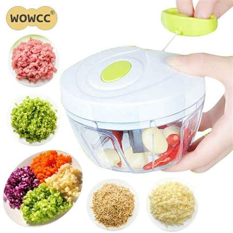 BLENDER TARIK TANGAN MANUAL PEMOTONG DAGING BUAH SAYUR SPIN CUTTER