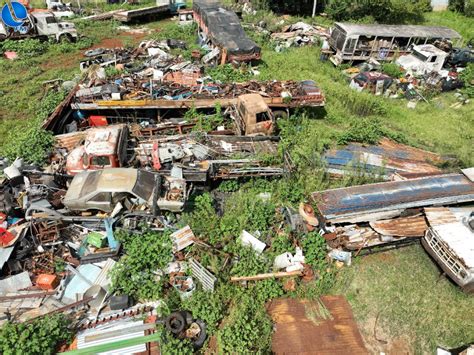 Polícia Ambiental notifica proprietário de ferro velho em Lagoa