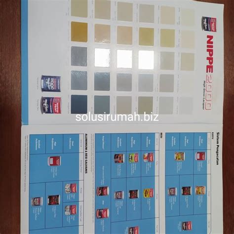 Jual KATALOG CAT NIPPON PAINT NIPPE 2000 NIPPE 2000 A4 6HAL KARTU WARNA