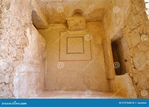 Masada Ruins Mosaics In Southern Judean Desert In Israel Editorial