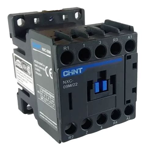 Contactor 12a Monofásico Contactos 2na 2nc Bobina 220v Chint