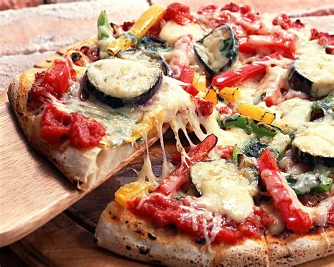 Pizza With Spices And Cheese Pizza Vegetables Cheese Piece Hd